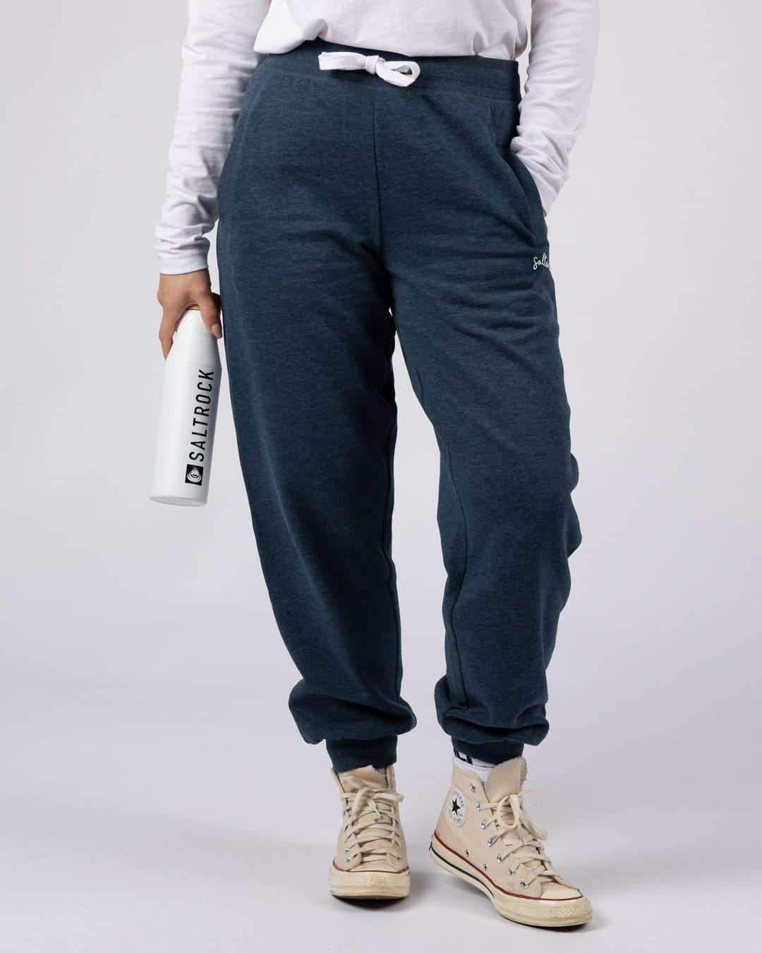 Essential Womens Joggers in Blue Marl