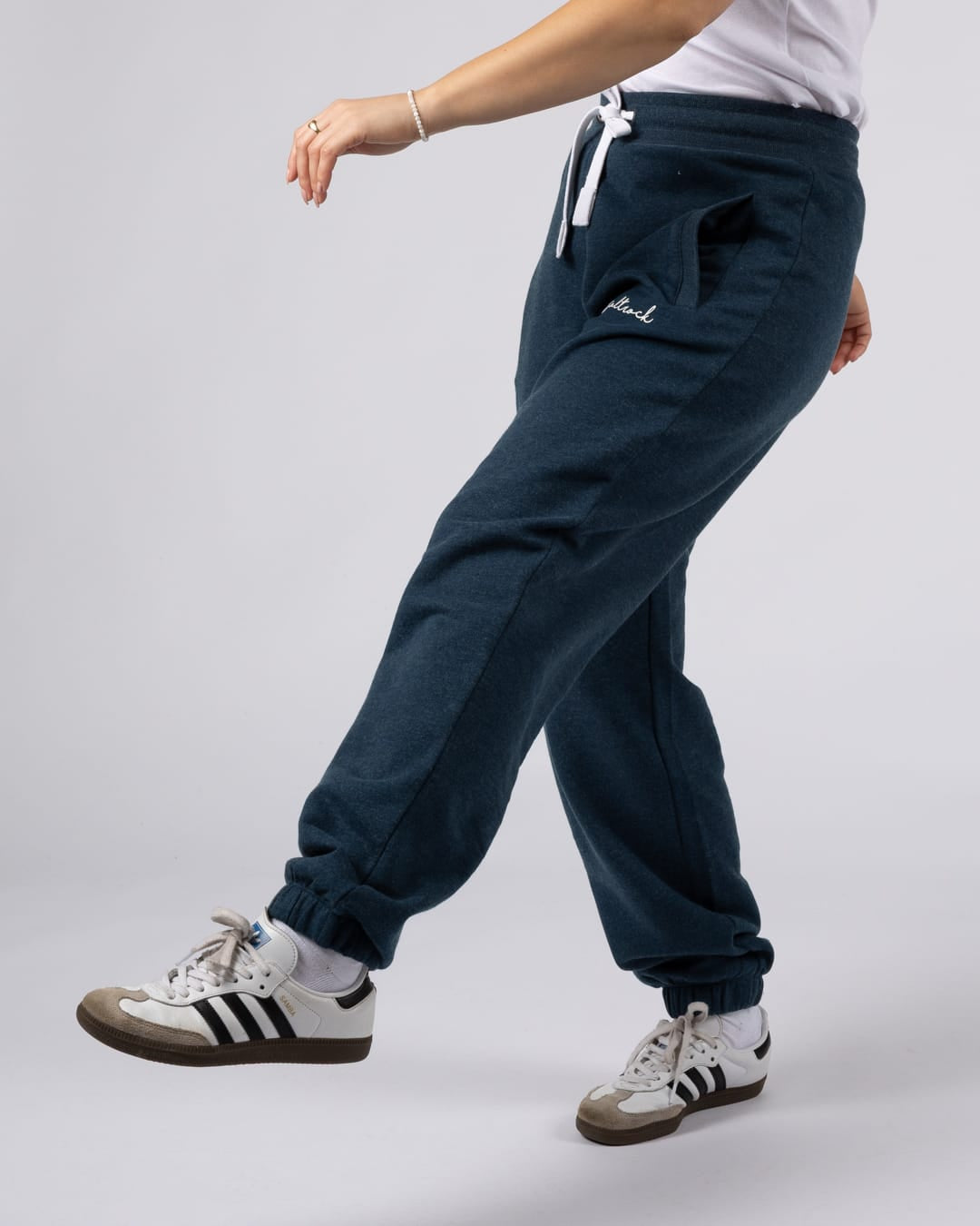 Essential Womens Joggers in Blue Marl