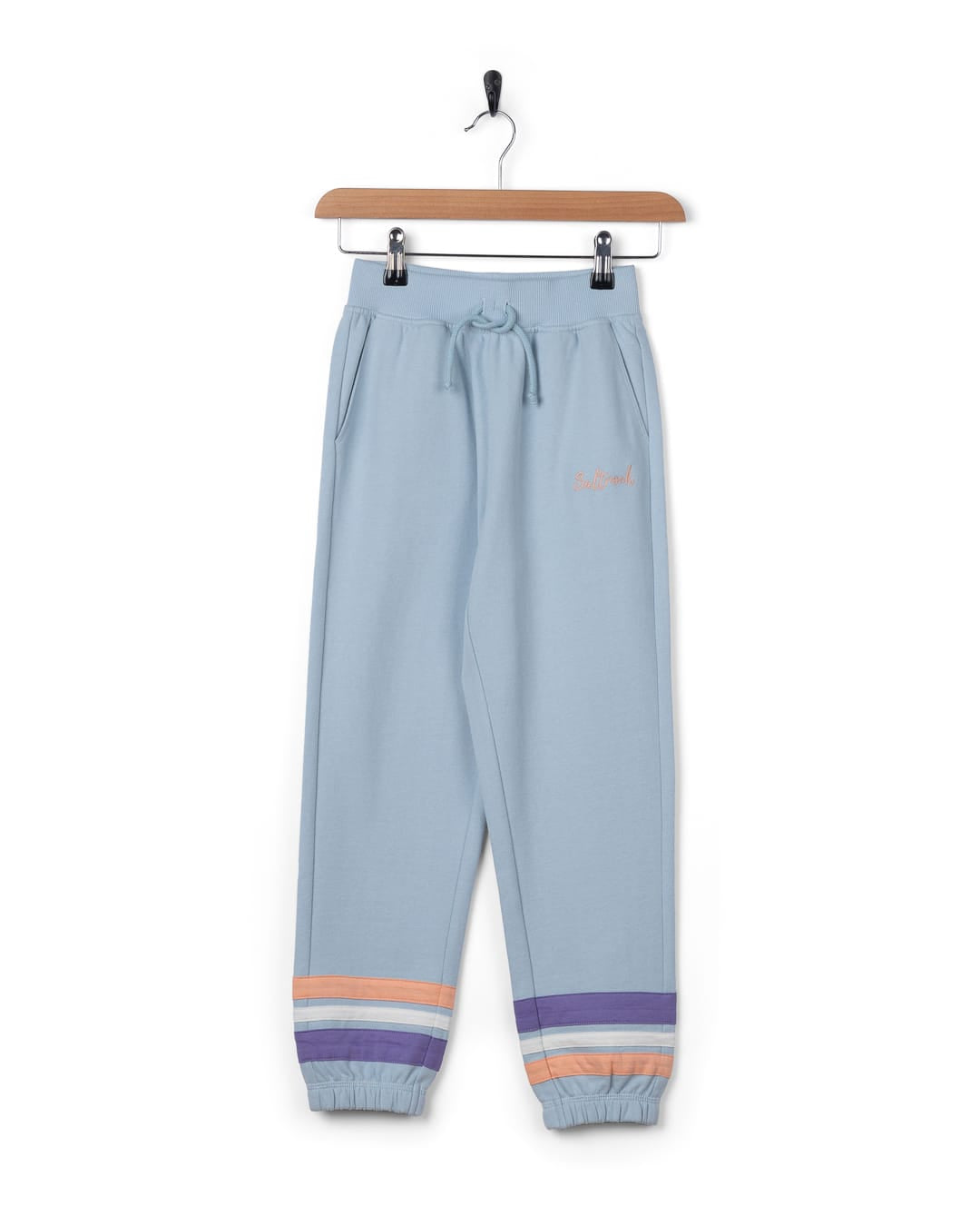 Checker Kids Trouser in Light Blue