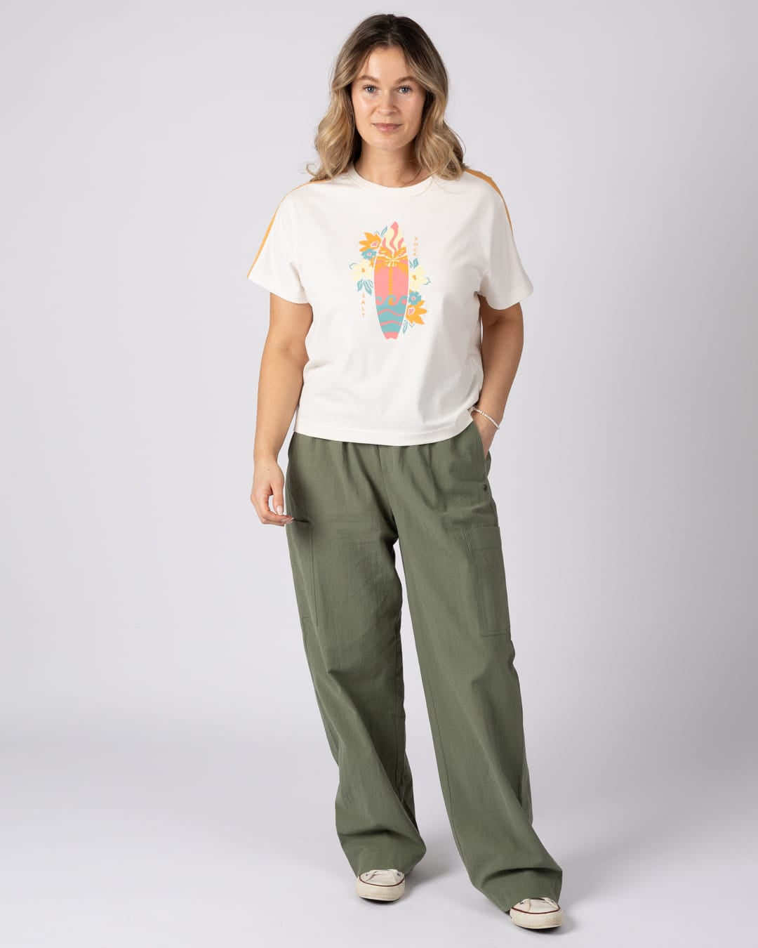 Katel Womens Trouser in Light Green