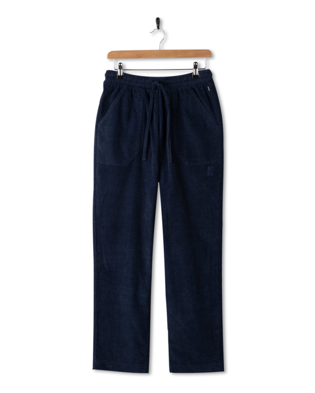 Alora - Womens Corduroy Trousers - Blue