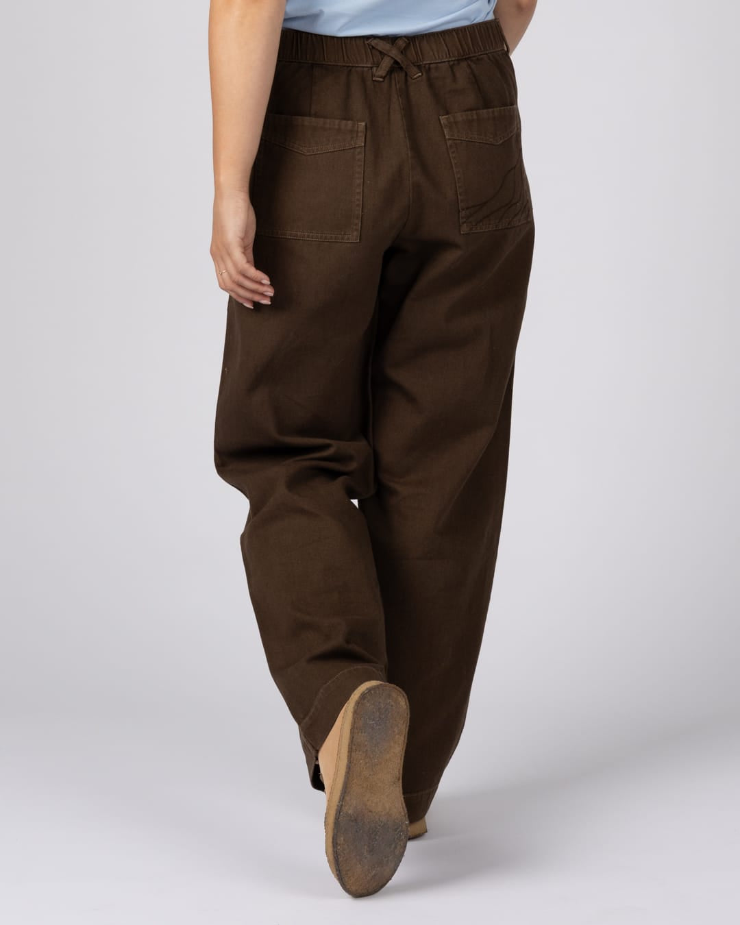 Enya Womens Trouser In Dark Brown