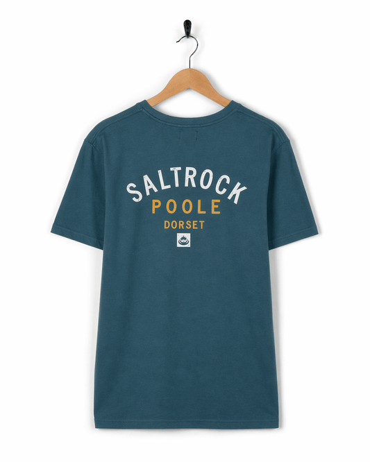Poole Mens Location T-Shirt in Teal