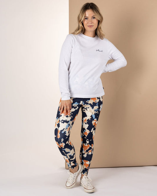 Folie - Womens Leggings - Blue/Orange