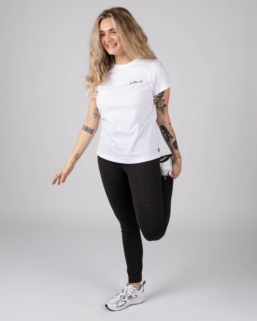 Trek Womens 4 Way Stretch Outdoor Leggings in Dark Grey