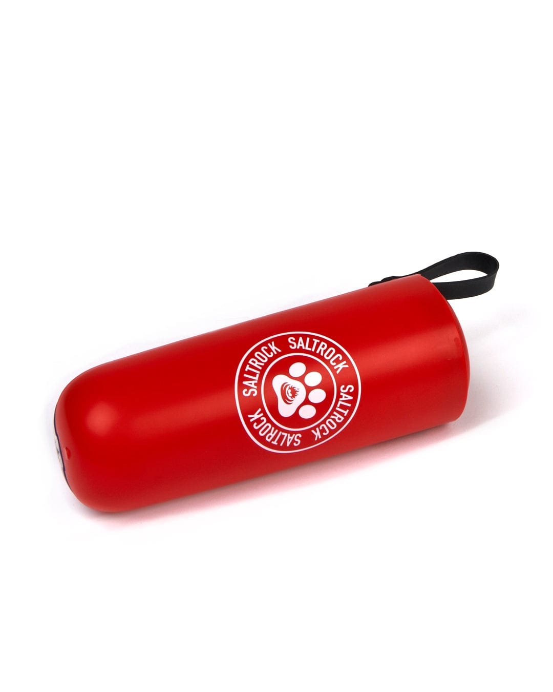 A red bag with a logo on it showcases Saltrock branding.