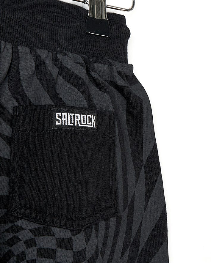A comfortable Saltrock Rip It - Kids Jogging Bottom - Black pocket with the word shroxx on it, adding style to your jogger attire.