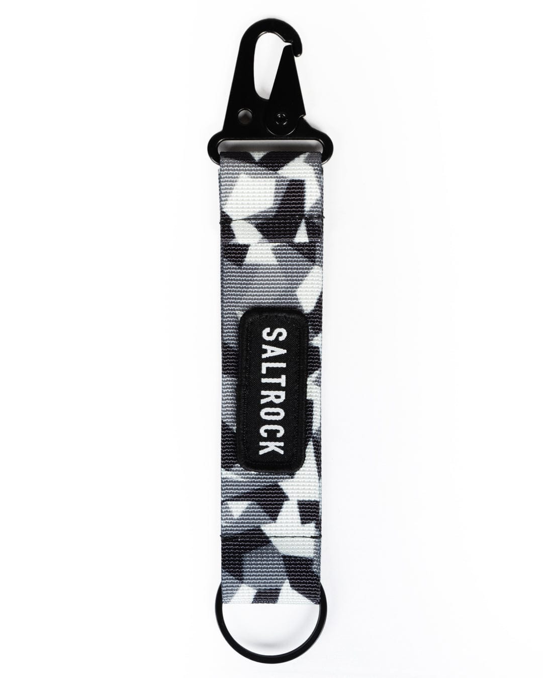 A Saltrock Rock Camo Keyring lanyard.