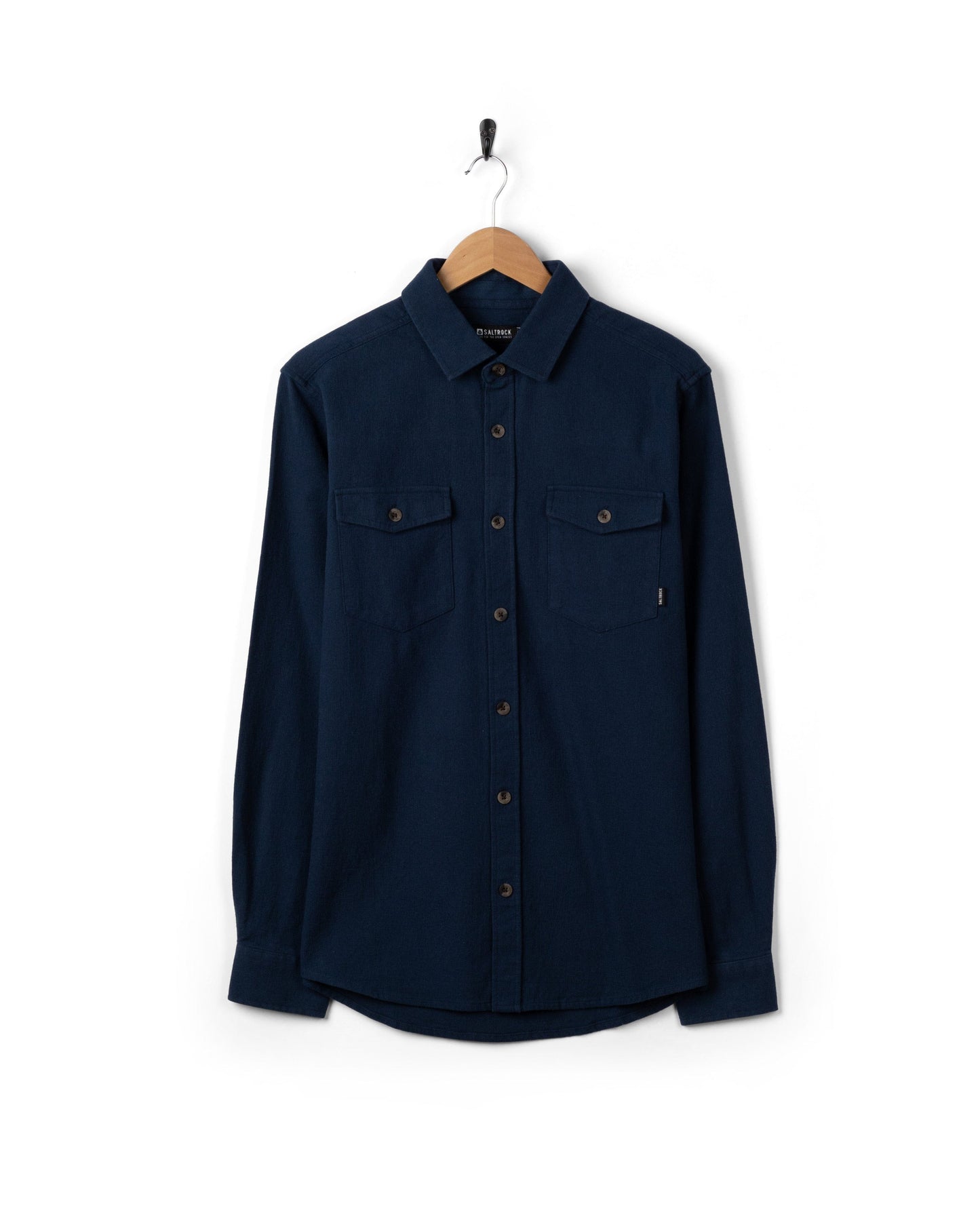 Penare 2 Mens Long Sleeve Shirt in Blue