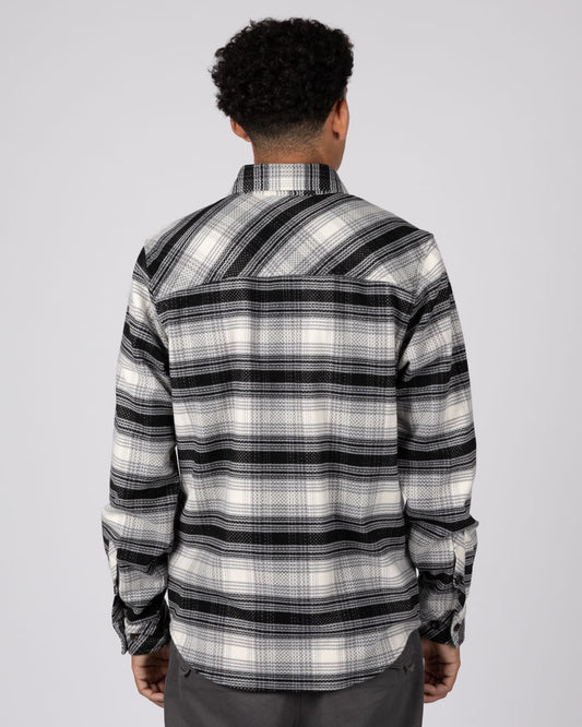 Bass Mens Check Shirt in Black