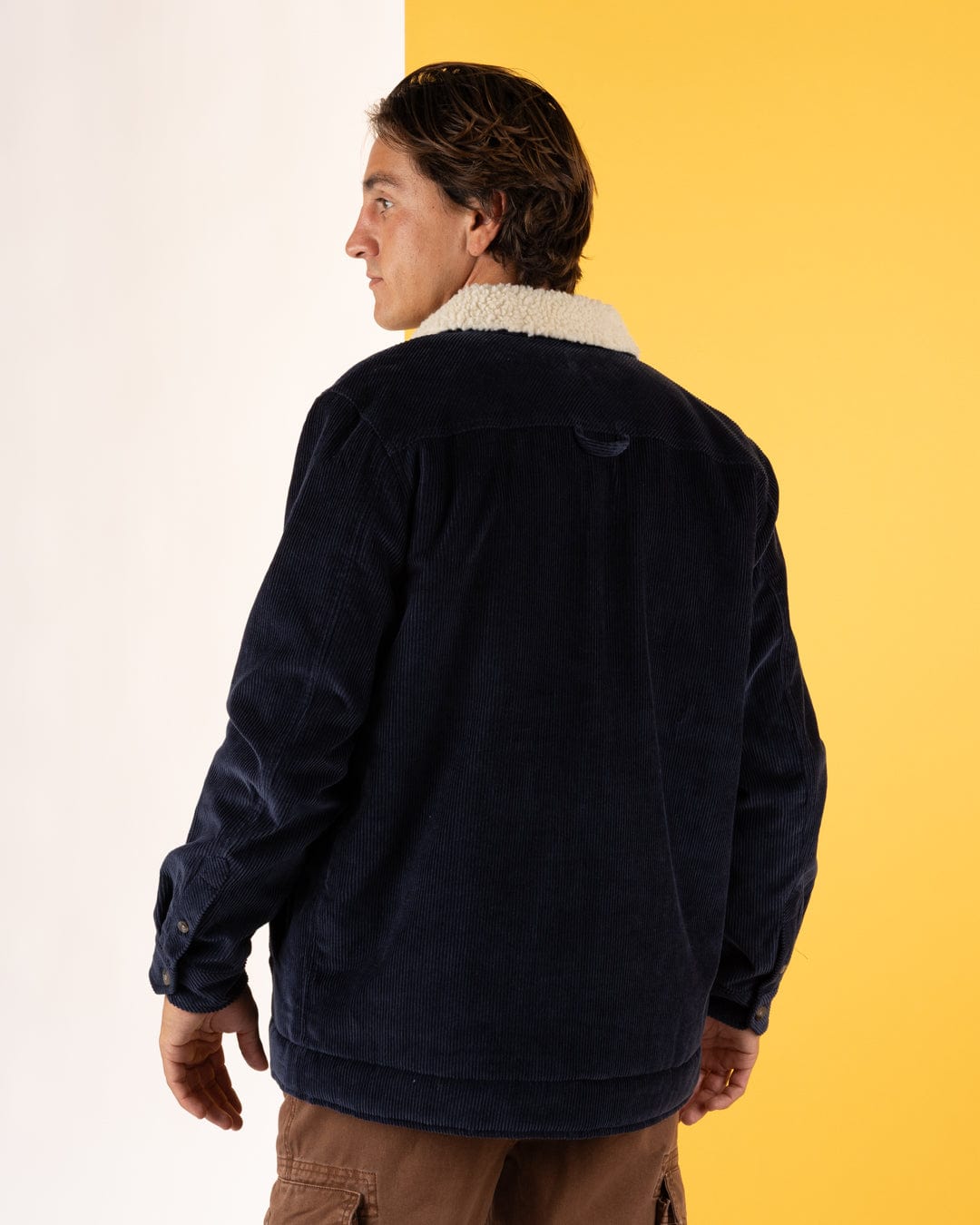 Zeke 2 - Mens Corduroy Shacket - Blue