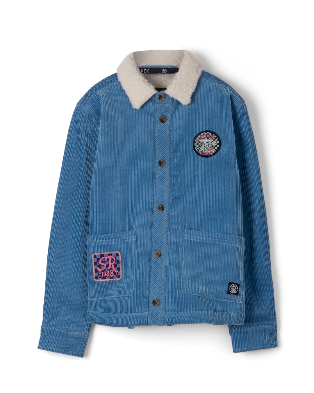 Ace Race Kids Shacket In Mid Blue