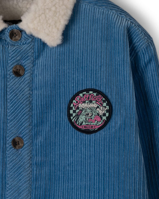 Ace Race Kids Shacket In Mid Blue