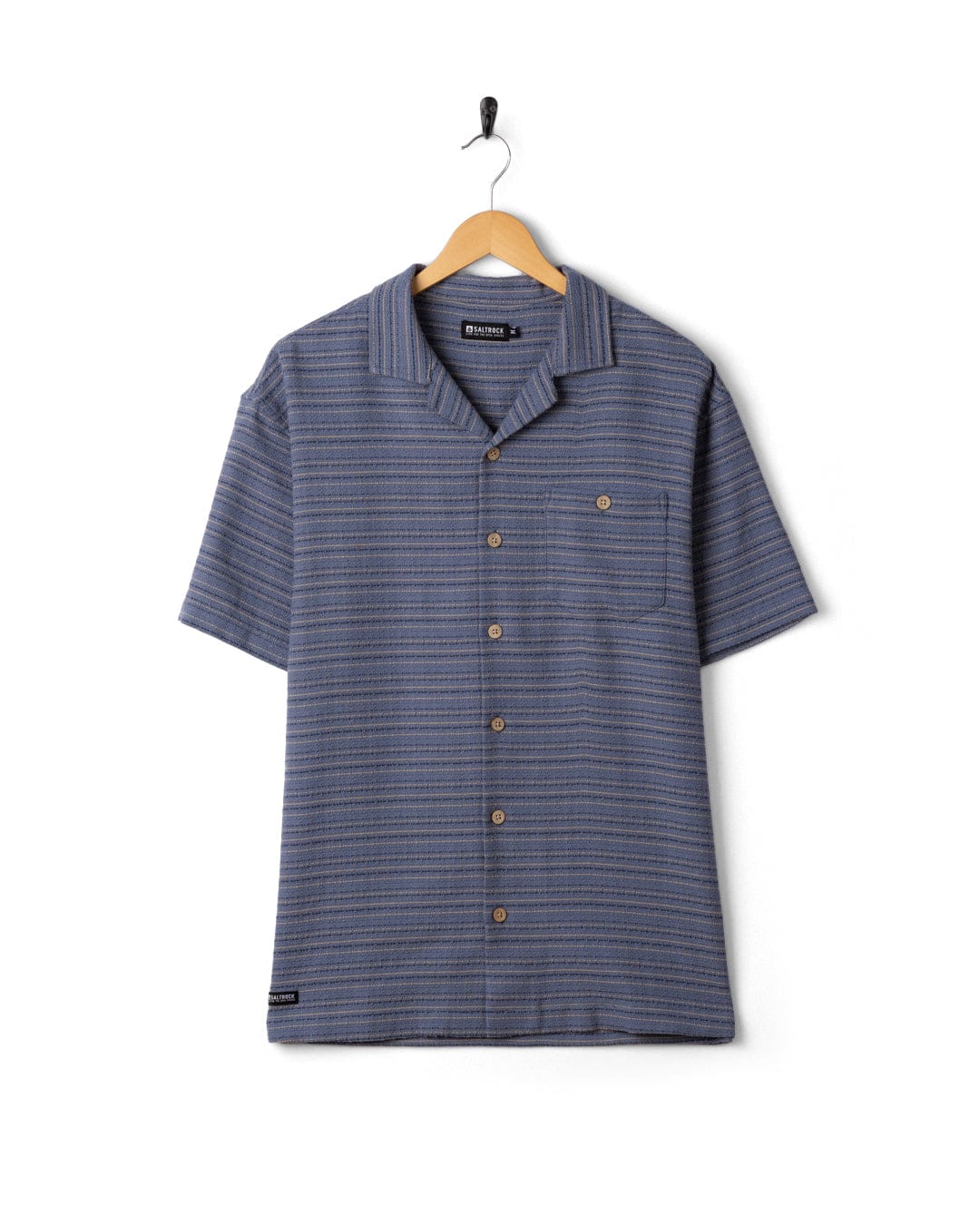 Resort Shirt Mens Short Sleeve Shirt in Blue