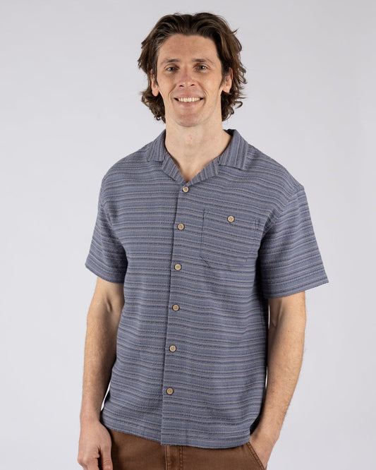 Resort Shirt - Mens Short Sleeve Shirt - Blue