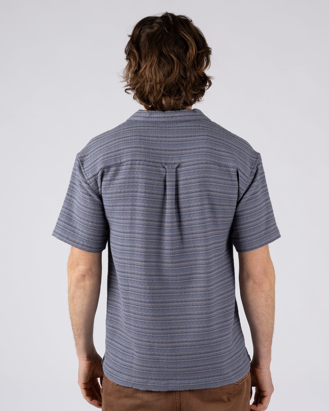 Resort Shirt Mens Short Sleeve Shirt in Blue