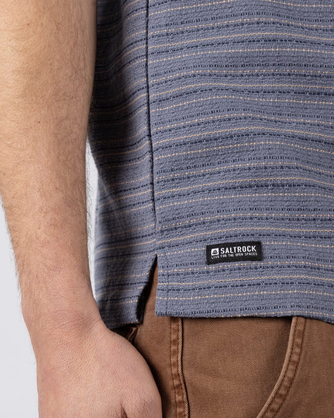 Resort Shirt Mens Short Sleeve Shirt in Blue