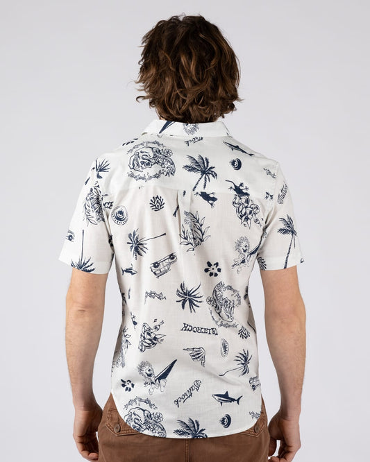 Summer Souls Short Sleeve Shirt in Cream