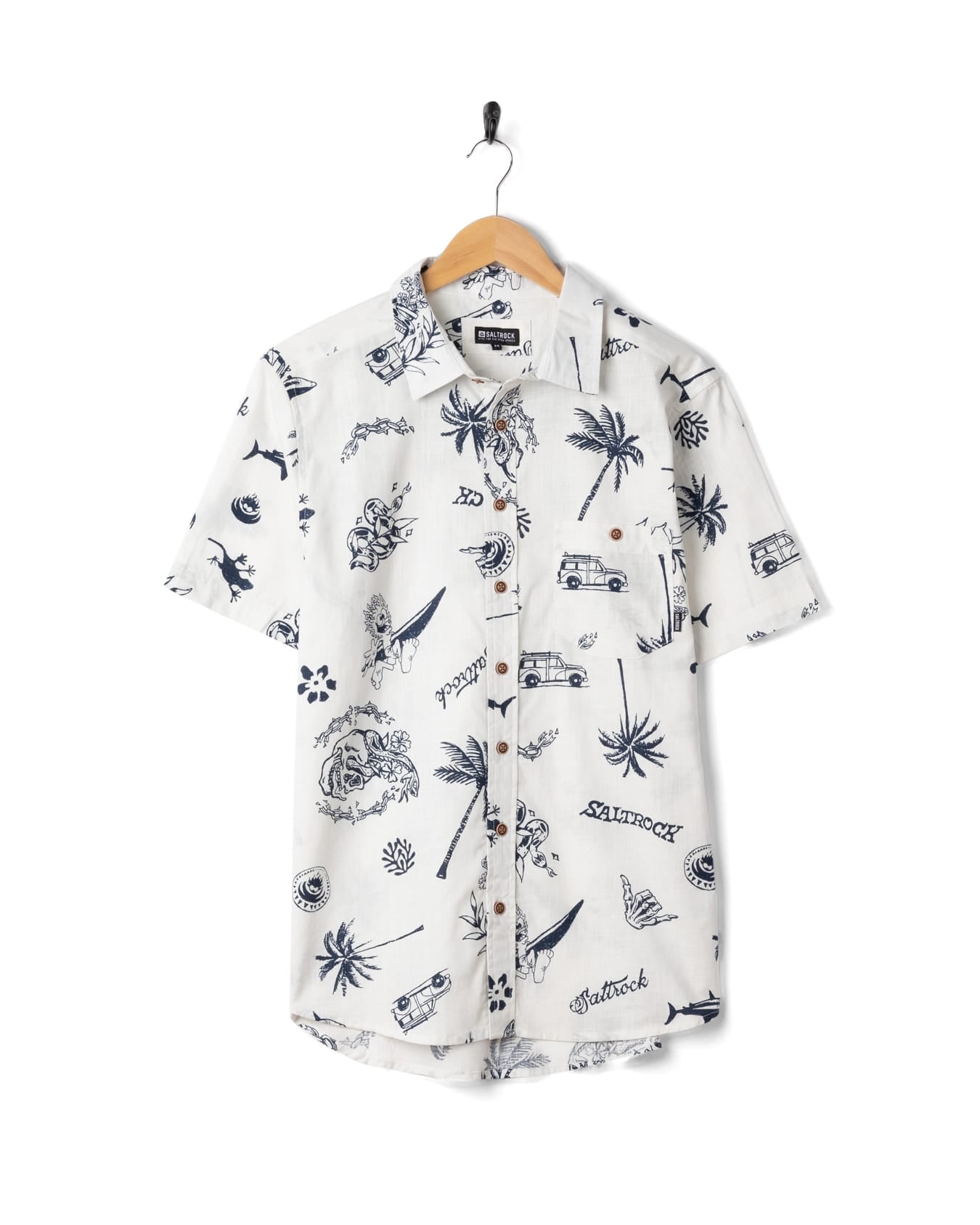 Summer Souls Short Sleeve Shirt in Cream