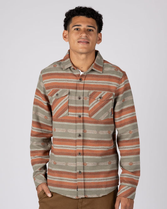 Cassius Mens Shirt in Orange