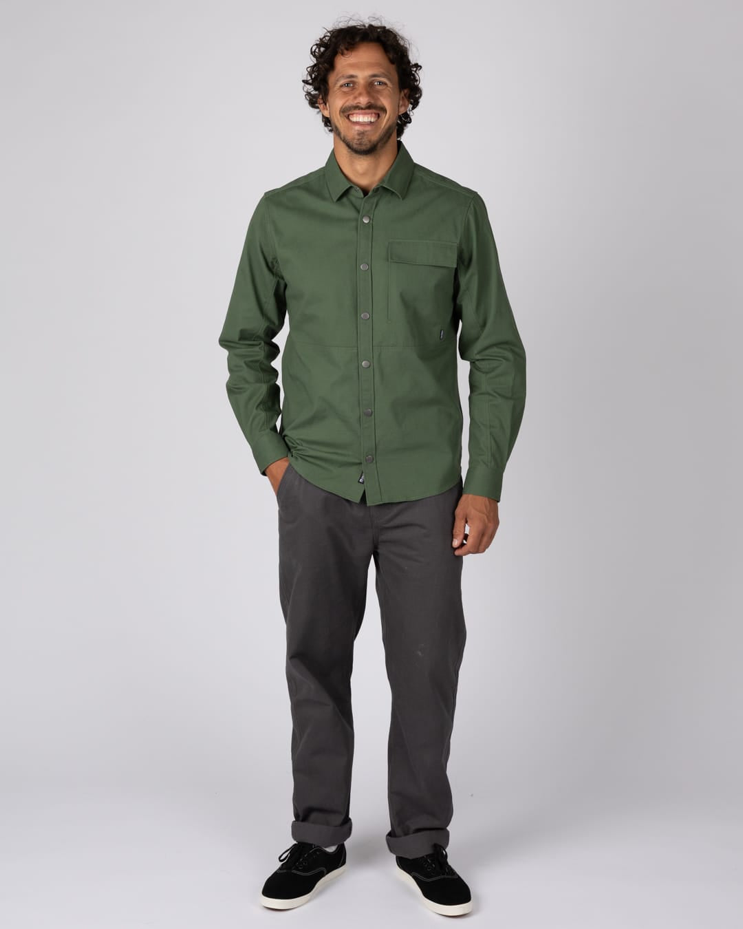 Gorpcore Mens Shirt in Green