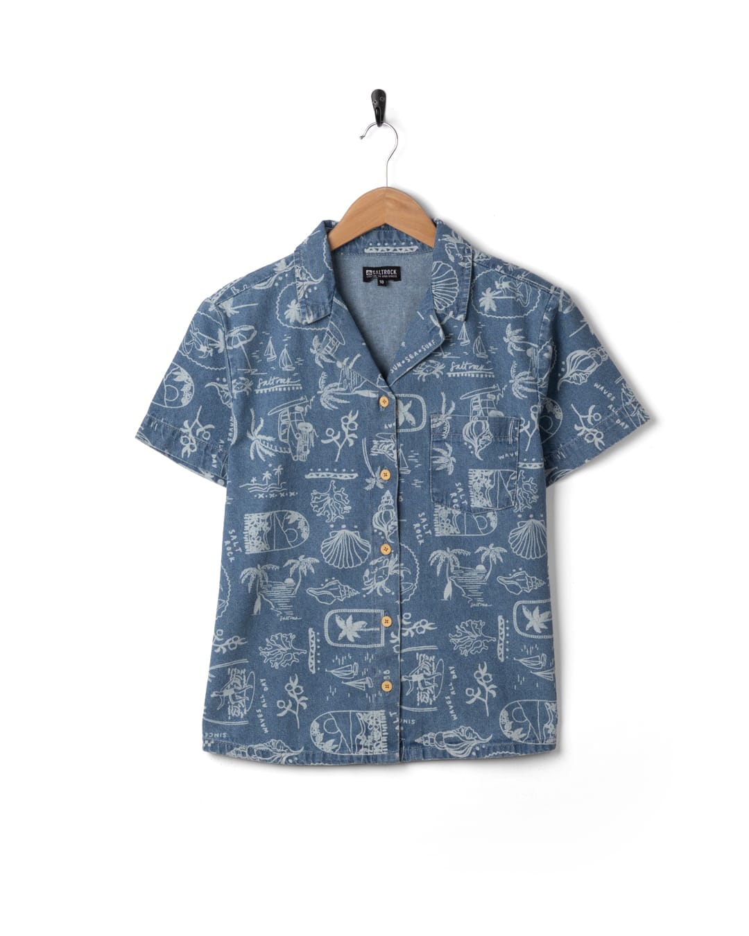 Island Life Short Sleeve Shirt in Blue