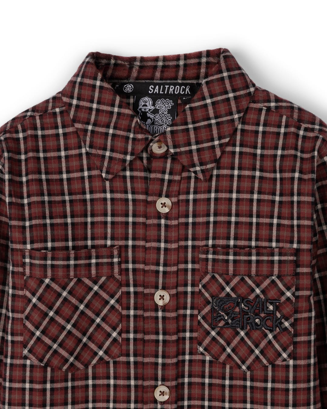 Cult Kids Check Shirt in Burgundy