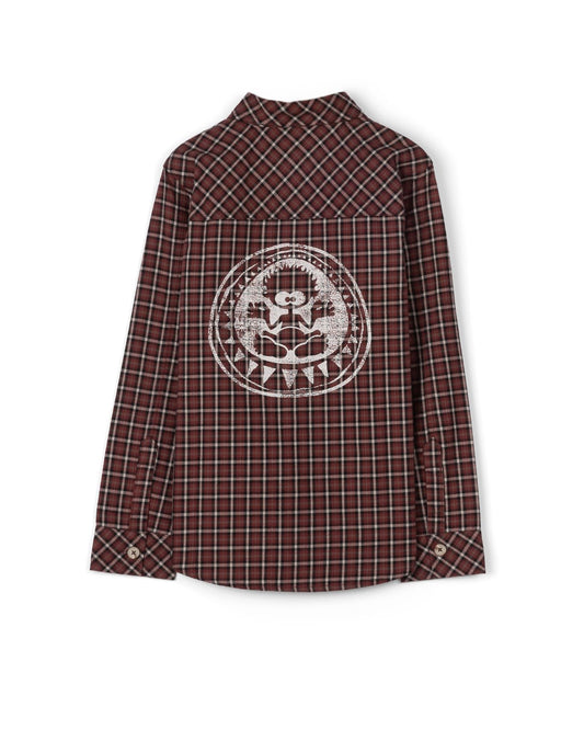 Cult Kids Check Shirt in Burgundy