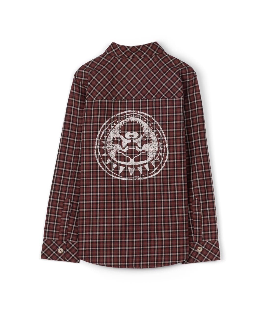 Cult Kids Check Shirt in Burgundy
