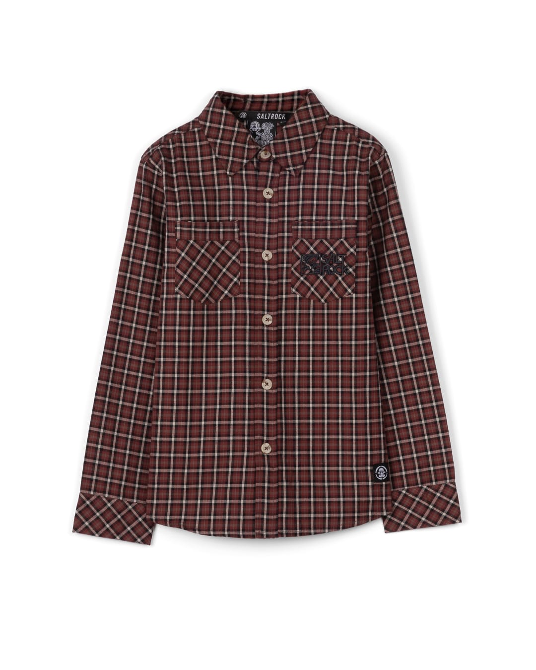 Cult Kids Check Shirt in Burgundy