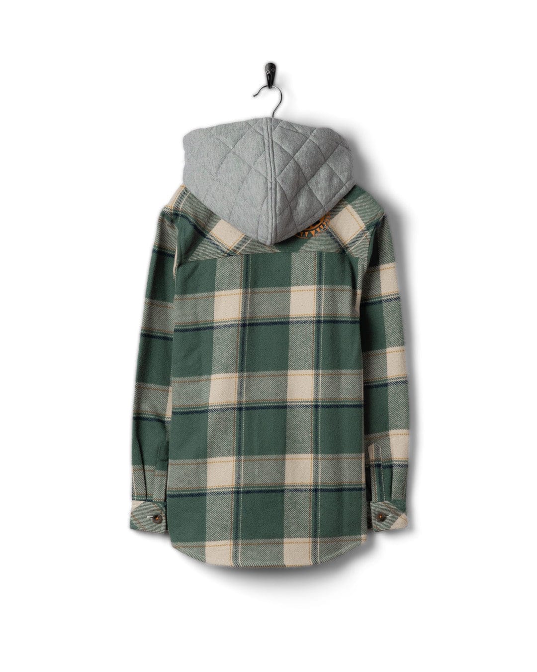 Strait - Kids Long Sleeve Flannel Shirt - Dark Green