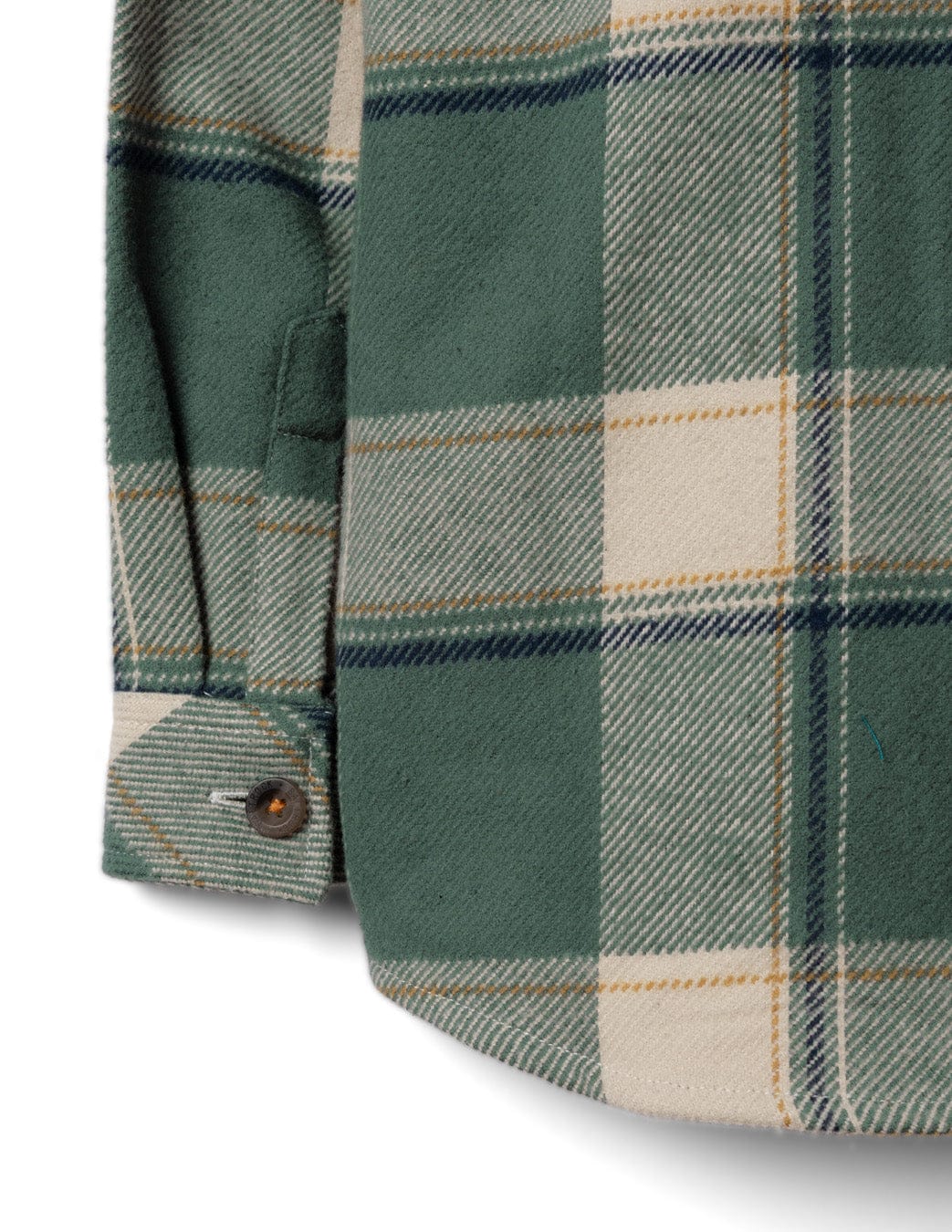 Strait - Kids Long Sleeve Flannel Shirt - Dark Green