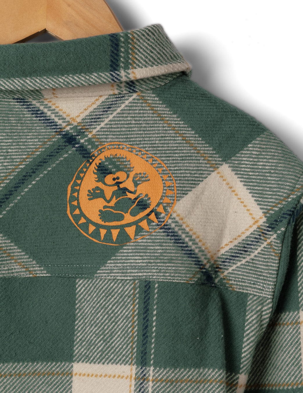 Strait - Kids Long Sleeve Flannel Shirt - Dark Green