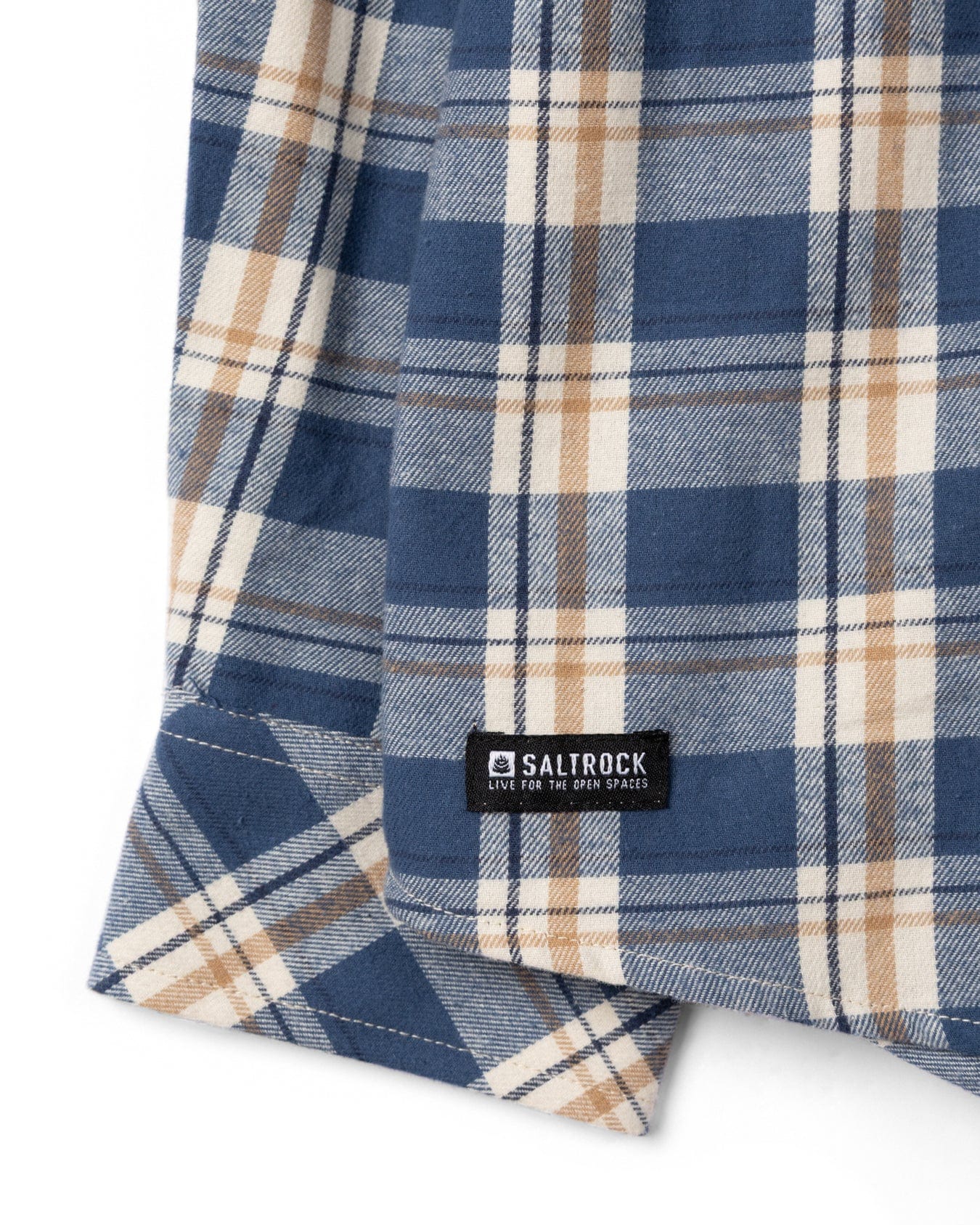 Miles - Mens Flannel Shirt - Blue Check