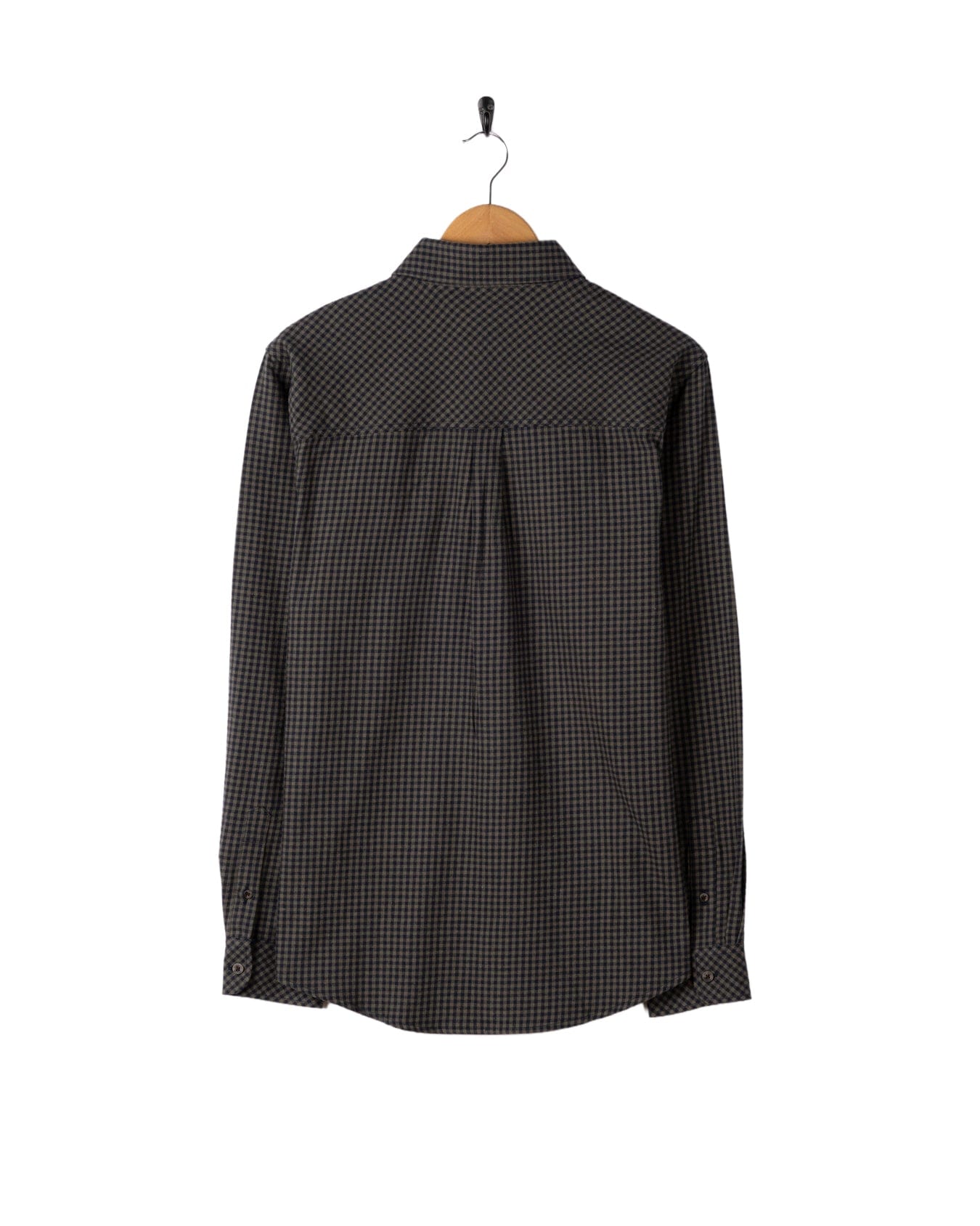 Miles - Mens Flannel Shirt - Green/Navy Check