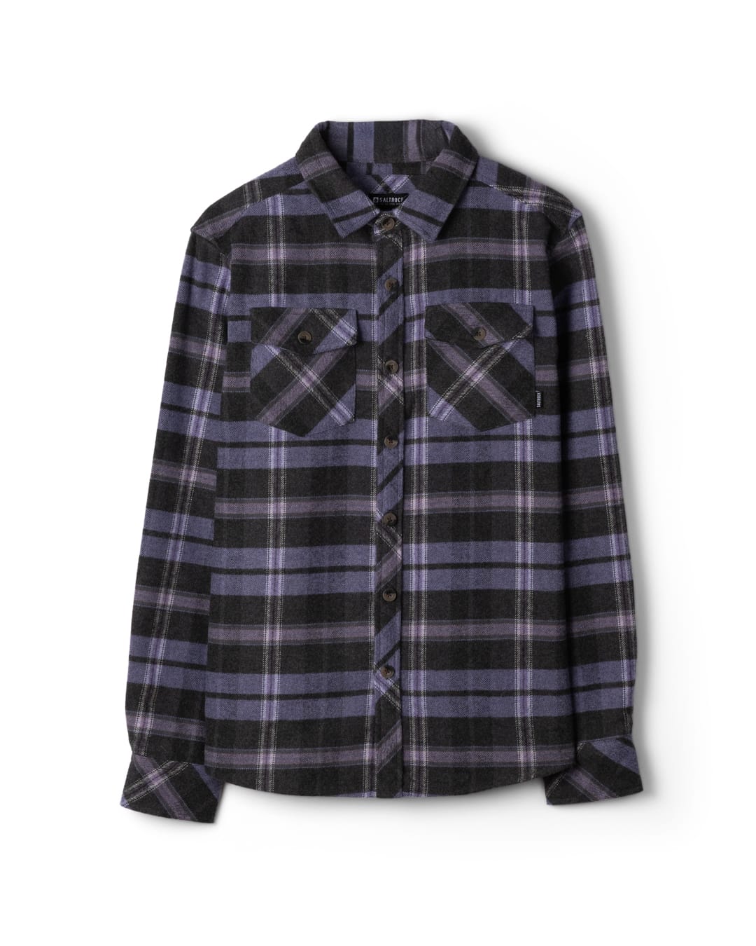 Wilfred Mens Check Flannel Shirt in Purple
