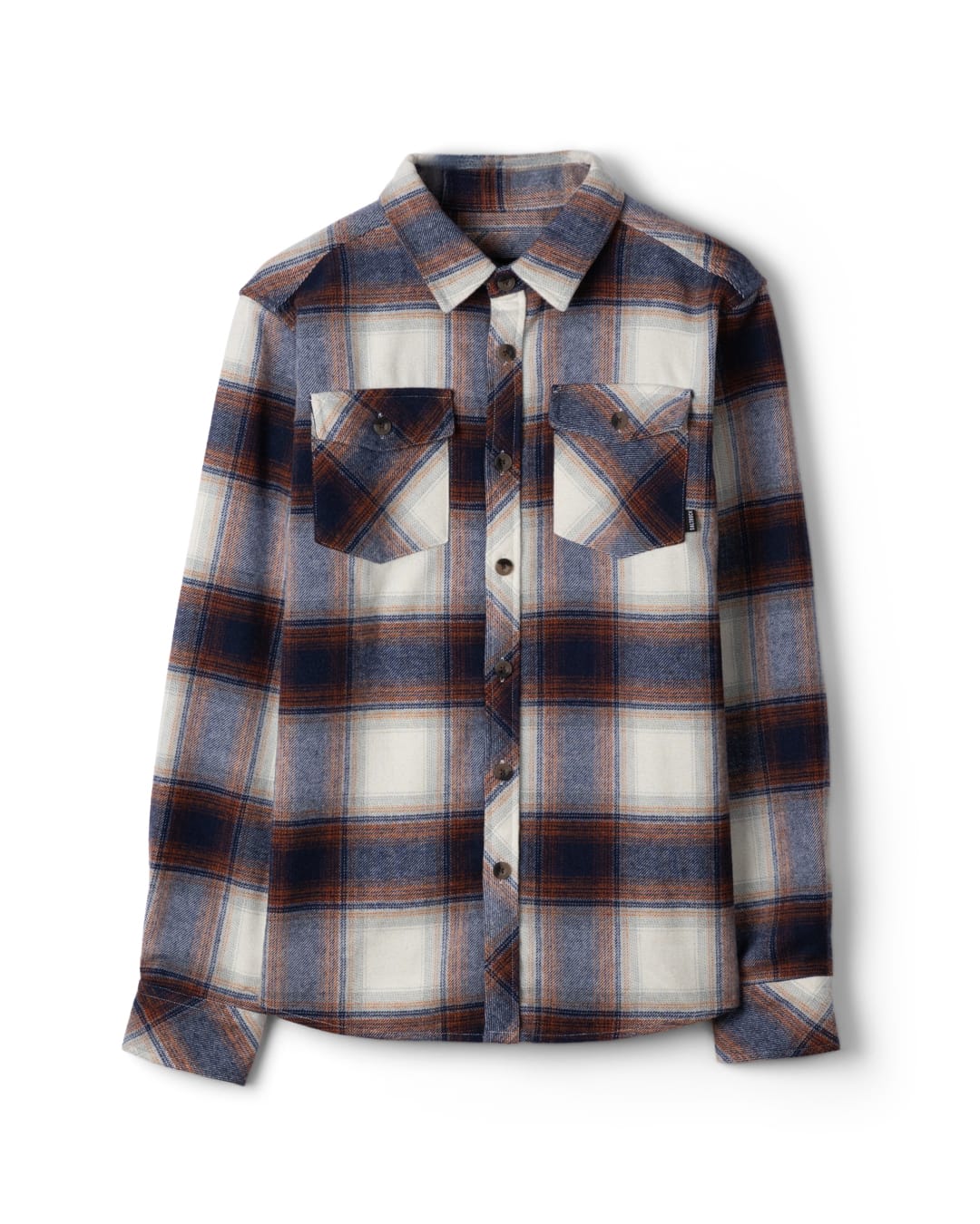 Wilfred Mens Check Flannel Shirt in Blue
