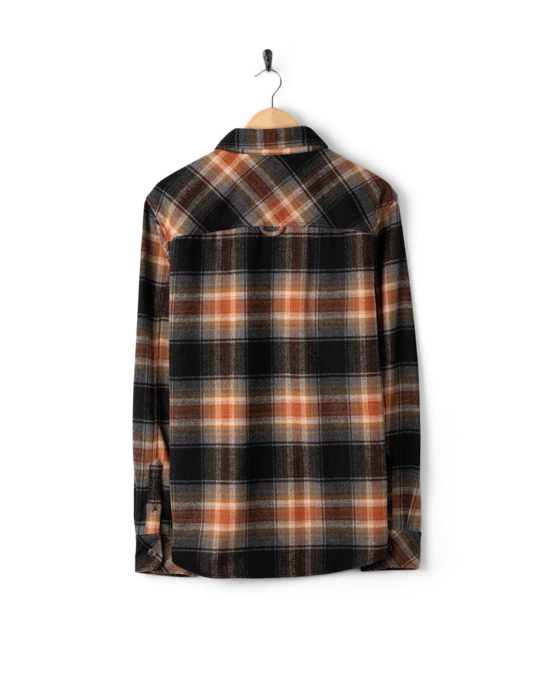 Wilfred - Mens Check Flannel Shirt - Grey/Brown