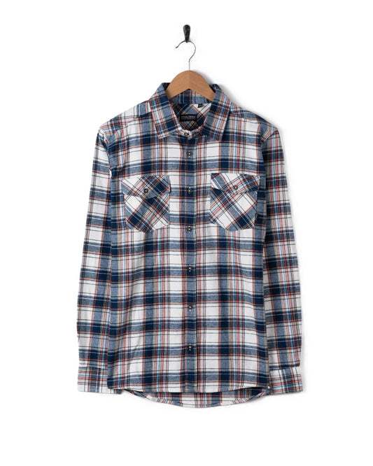 Finni Check Shirt in Dark Blue