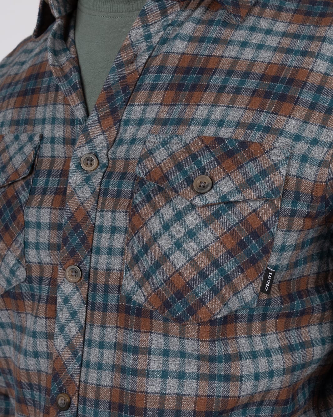 Raith Mens Long Sleeve Shirt In Brown
