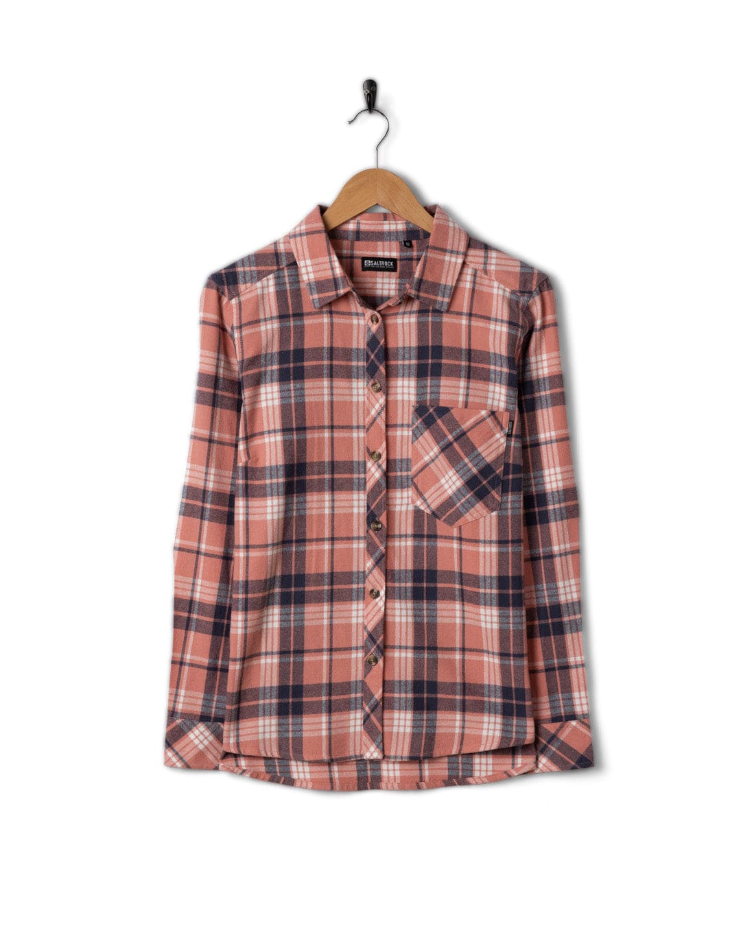 Rosalin Womens Check Shirt in Pink