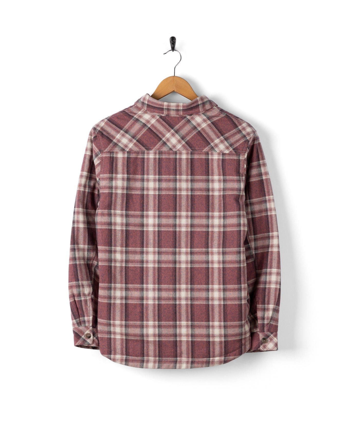 Myla - Womens Hooded Check Shacket - Pink Check