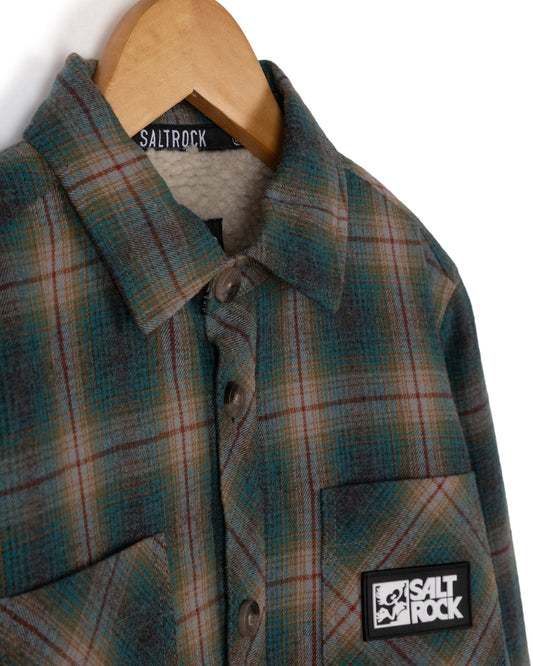 Wiley - Kids Shacket - Teal Check