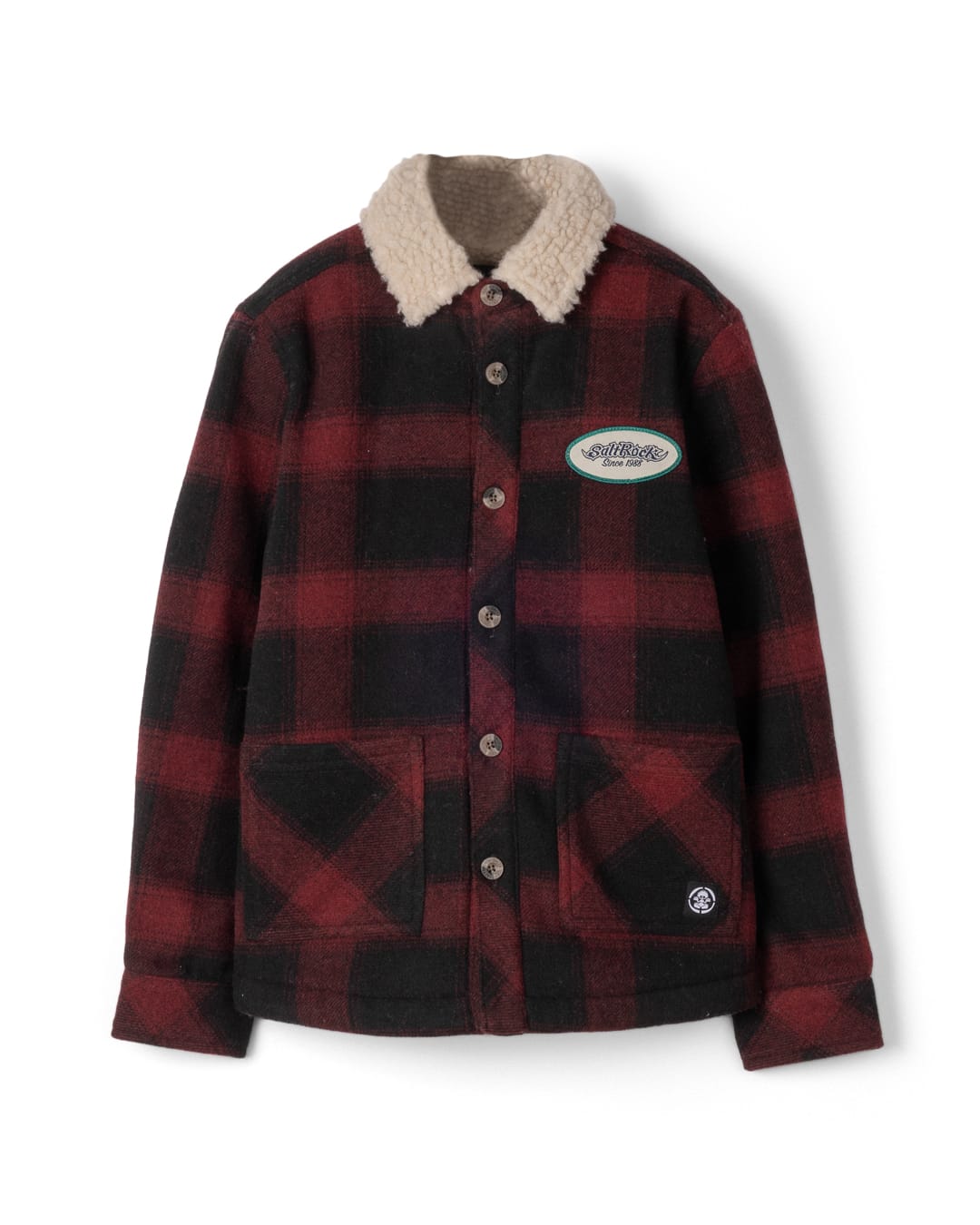Fisher Kids Borg Lined Shirt in Red