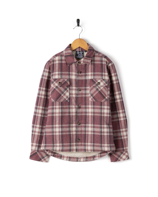 Alana - Kids Shacket - Pink Check