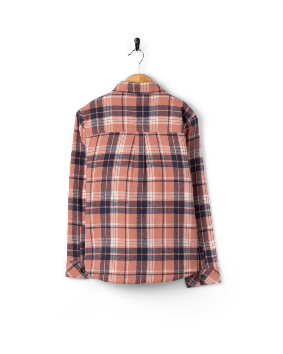 Nettie Kids Flannel Long Sleeve Shirt in Pink