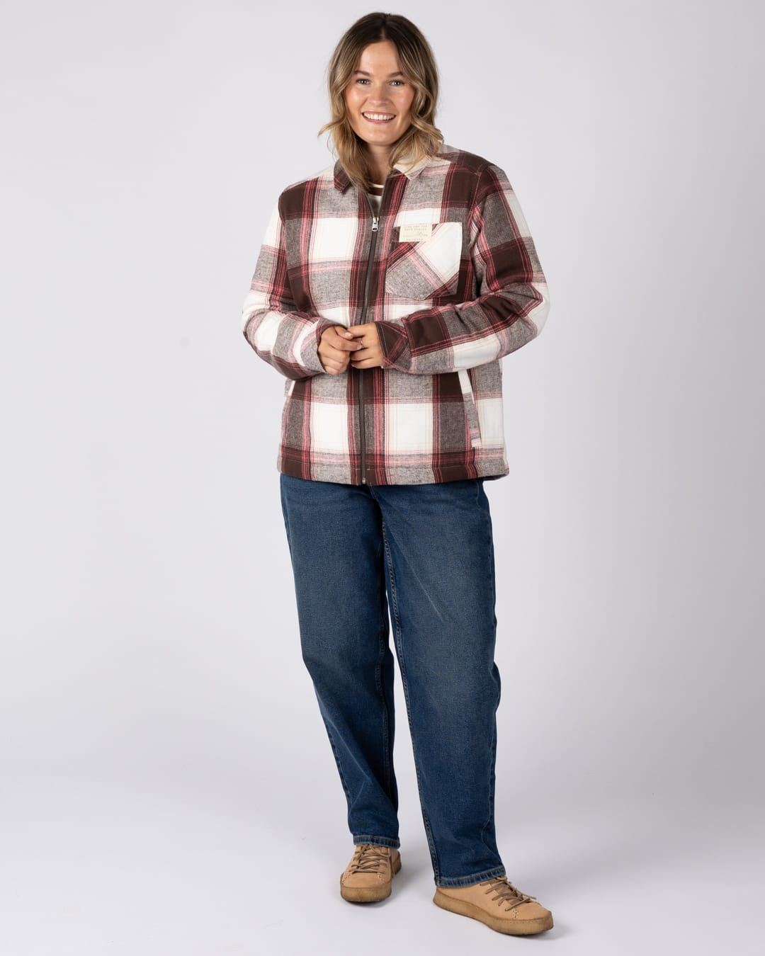Talo Womens Long Sleeve Shirt In Brown