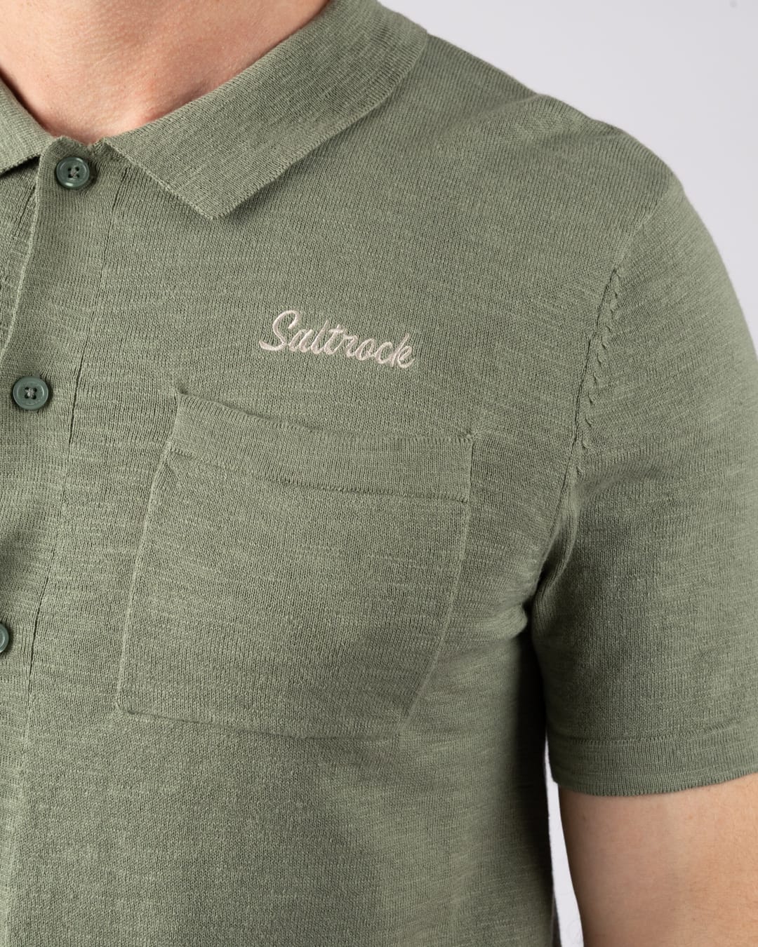 Caspian Men Short Sleeve Shirt in Light Green