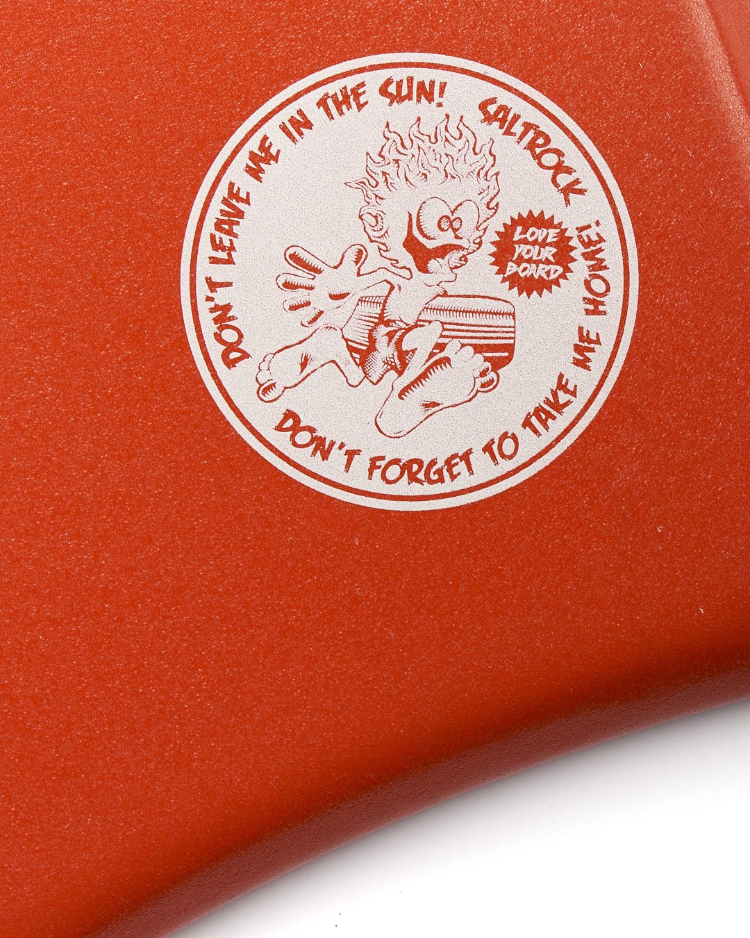 A Saltrock Soul Stream 41" Bodyboard - Red case with an image of a cartoon character on it.