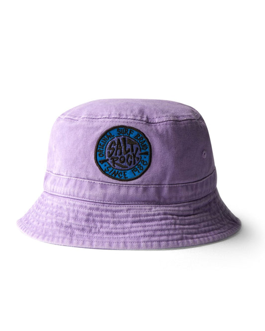 Saltrock SR Original - Bucket Hat - Purple with a circular Saltrock badge on a white background.